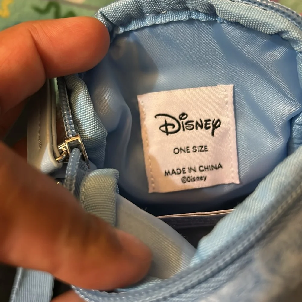 NWT Disney Stitch Fuzzy blue crossbody bag - Picture 7 of 9